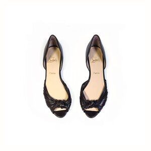 Christian Louboutin Shoes Womens Size 7.5 -8 Espresso 'MIRANDA' Knotted …